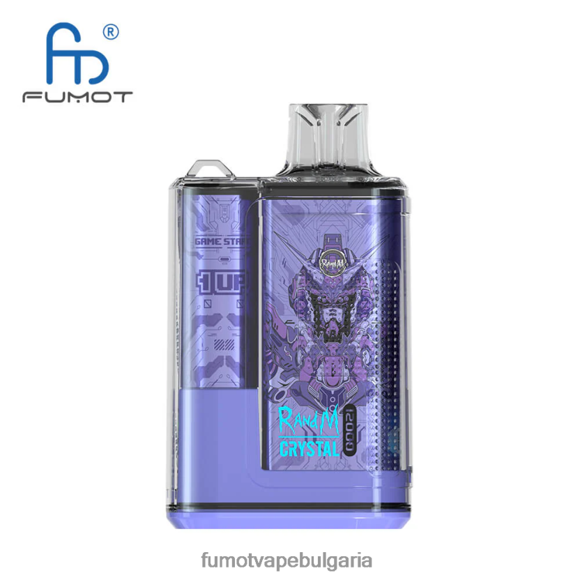 Fumot Cena - Fumot Crystal 12000 вейп кутия за еднократна употреба - 20 мл (1 брой) алое грозде JXTHRV252