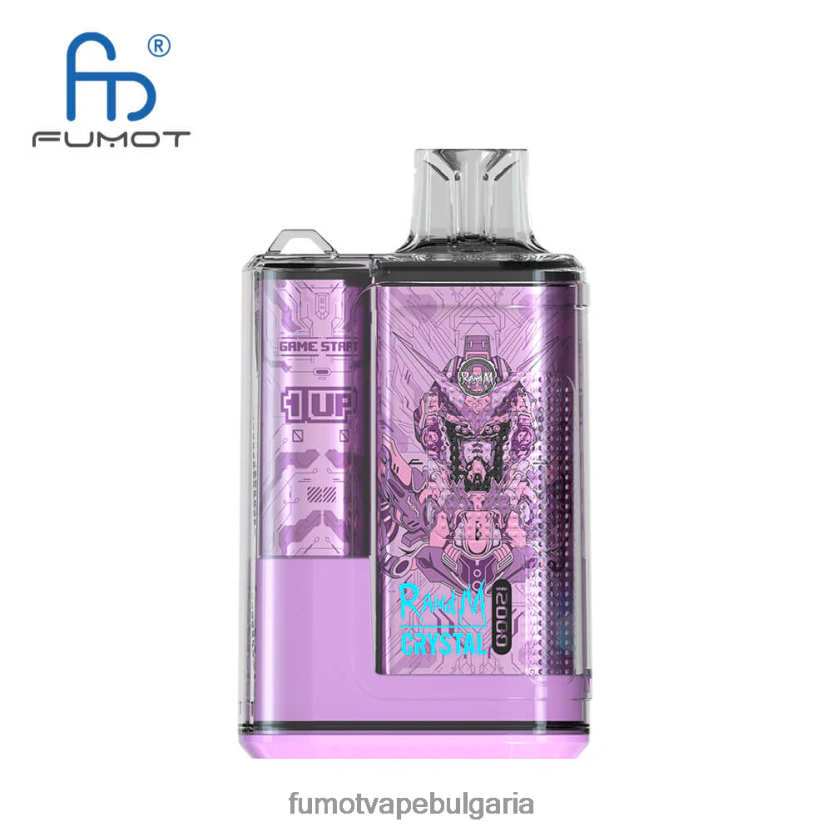 Fumot Cena - Fumot Crystal 12000 вейп кутия за еднократна употреба - 20 мл (1 брой) алое грозде JXTHRV252