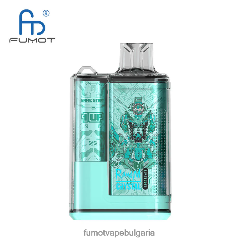 Fumot Cena - Fumot Crystal 1 брой - 12000 еднократна кутия за вейп 20 мл манго върху лед JXTHRV272