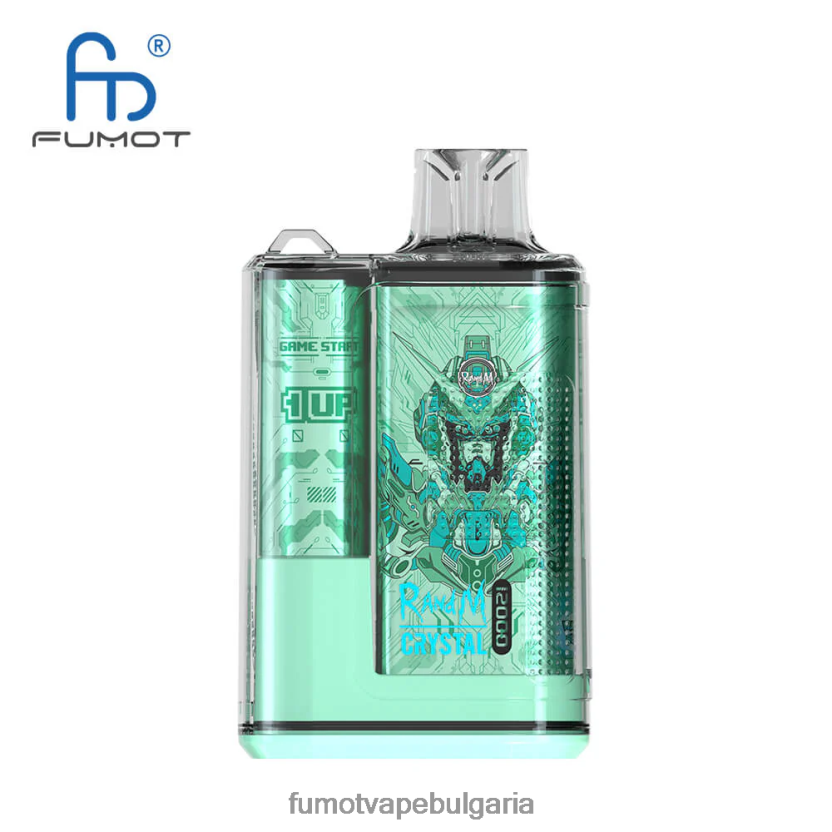 Fumot Cena - Fumot Crystal 1 брой - 12000 еднократна кутия за вейп 20 мл манго върху лед JXTHRV272