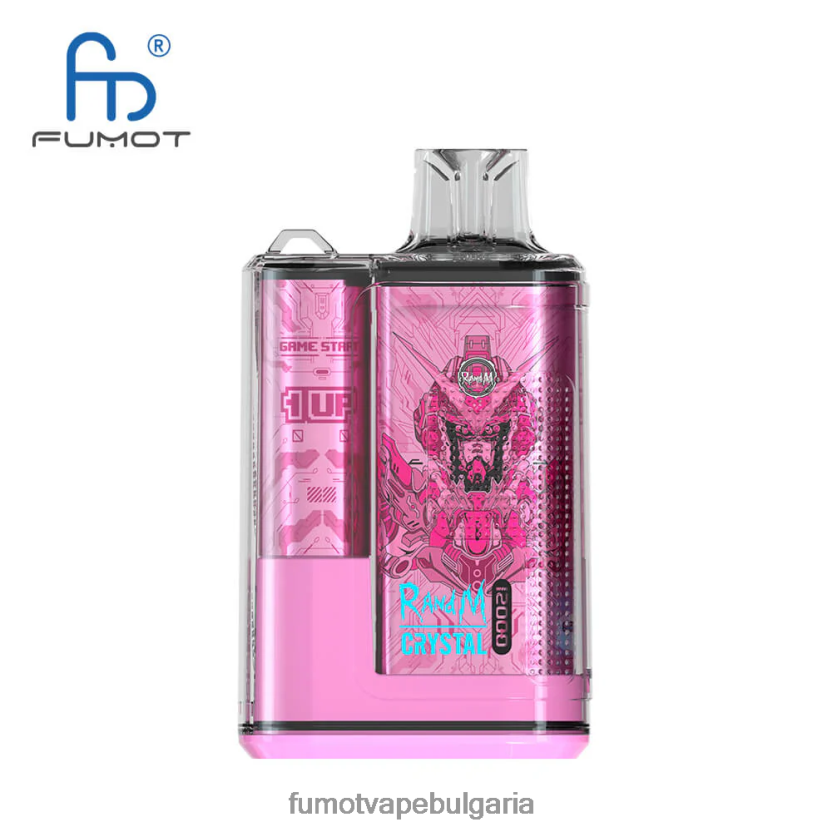 Fumot Factory - Fumot Crystal 20 ml 12000 вейп кутия за еднократна употреба (1 брой) малинова диня JXTHRV277