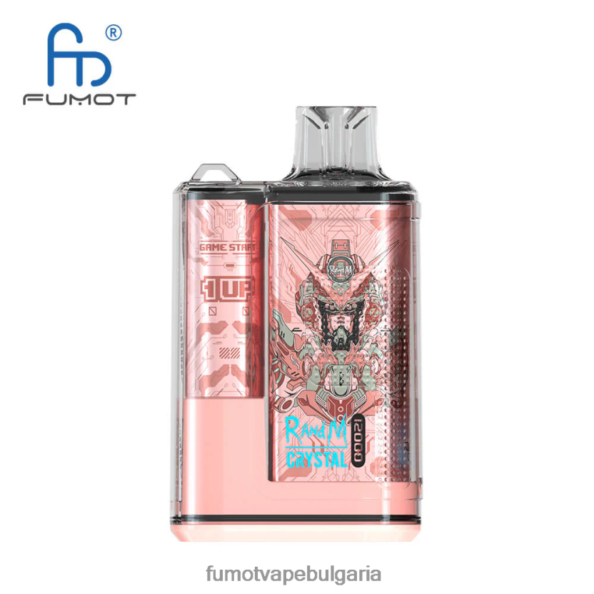 Fumot Shop - Fumot Crystal 12000 вейп кутия за еднократна употреба - 20 мл (1 брой) бананов лед JXTHRV254