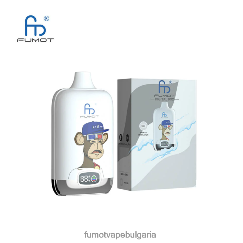 Fumot Cena - Fumot Digital Box 12000 20ml vape pod за еднократна употреба - (1 брой) леден поп JXTHRV132