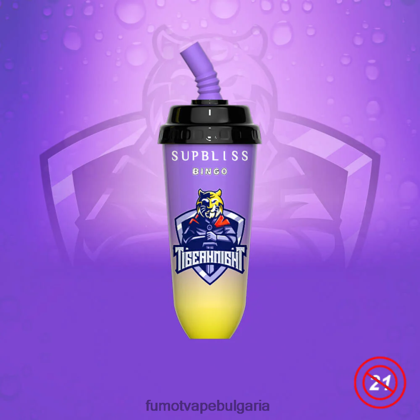 Fumot Factory - Fumot Supbliss Bingo 16 ml 8000 еднократно устройство за вейп под (1 брой) ягодов банан JXTHRV407