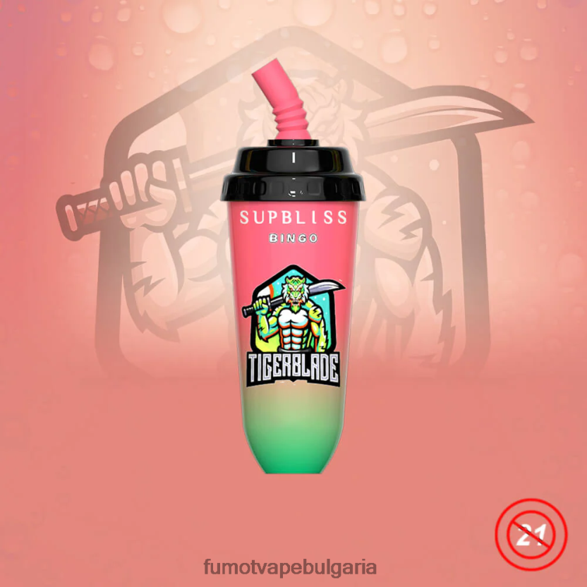 Fumot Factory - Fumot Supbliss Bingo 16 ml 8000 еднократно устройство за вейп под (1 брой) ягодов банан JXTHRV407