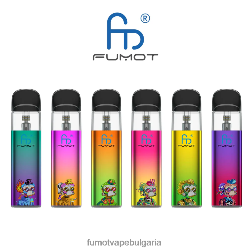 Fumot Vape Bulgaria - Fumot Dazzle Lite tpd-съвместим празен комплект за вейп (1 брой) зелено-лилаво JXTHRV551