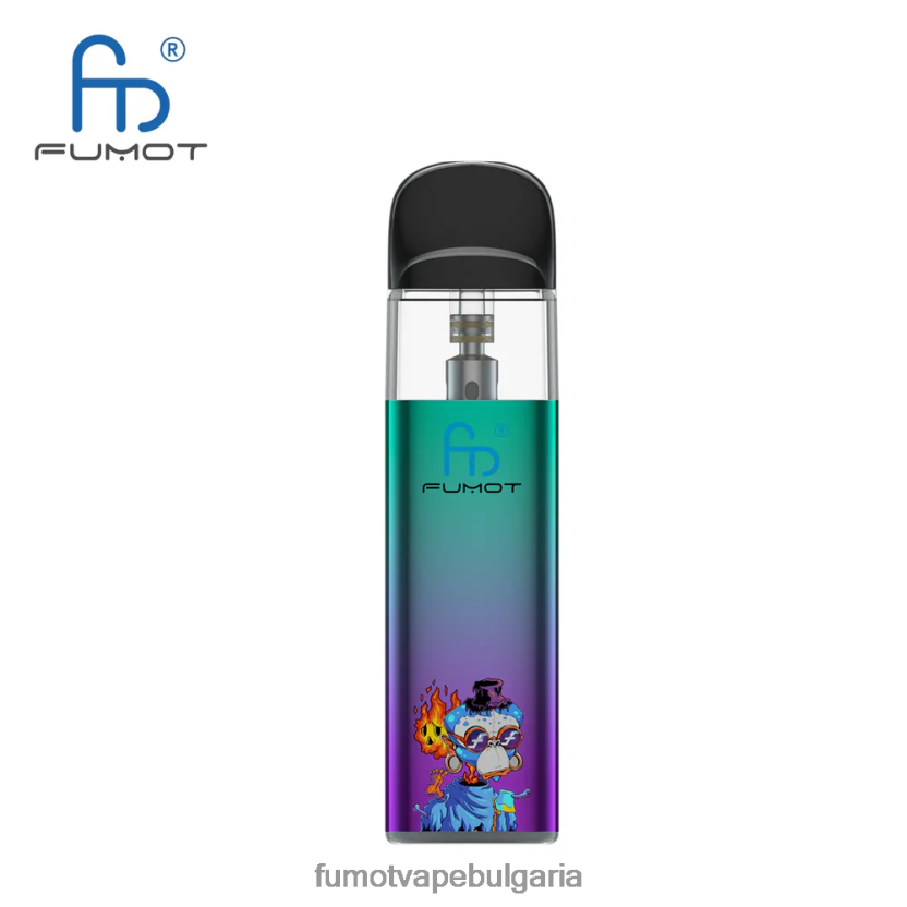 Fumot Vape Bulgaria - Fumot Dazzle Lite tpd-съвместим празен комплект за вейп (1 брой) зелено-лилаво JXTHRV551