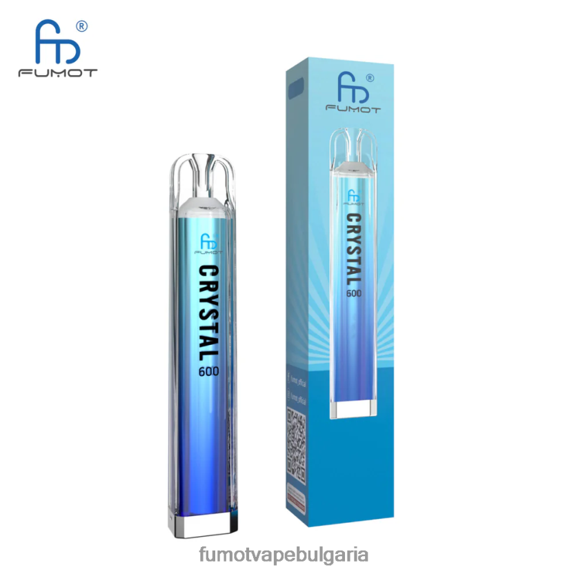 Fumot Cena - Fumot Crystal 2 ml (комплект от 3 части) вейп за еднократна употреба - съвместим с 600 tpd хладна мента JXTHRV382