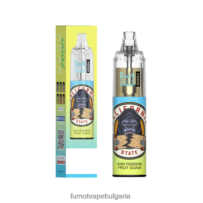 Fumot Cena - Fumot Tornado 14 ml (1 брой) 7000 вейп писалка за еднократна употреба ягодово киви JXTHRV102