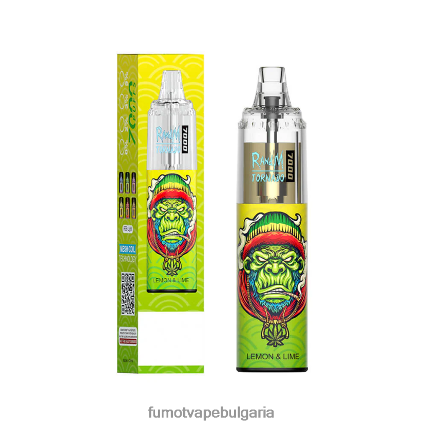 Fumot Factory - Fumot Tornado 14 ml (1 брой) 7000 вейп писалка за еднократна употреба кисела ябълка JXTHRV97