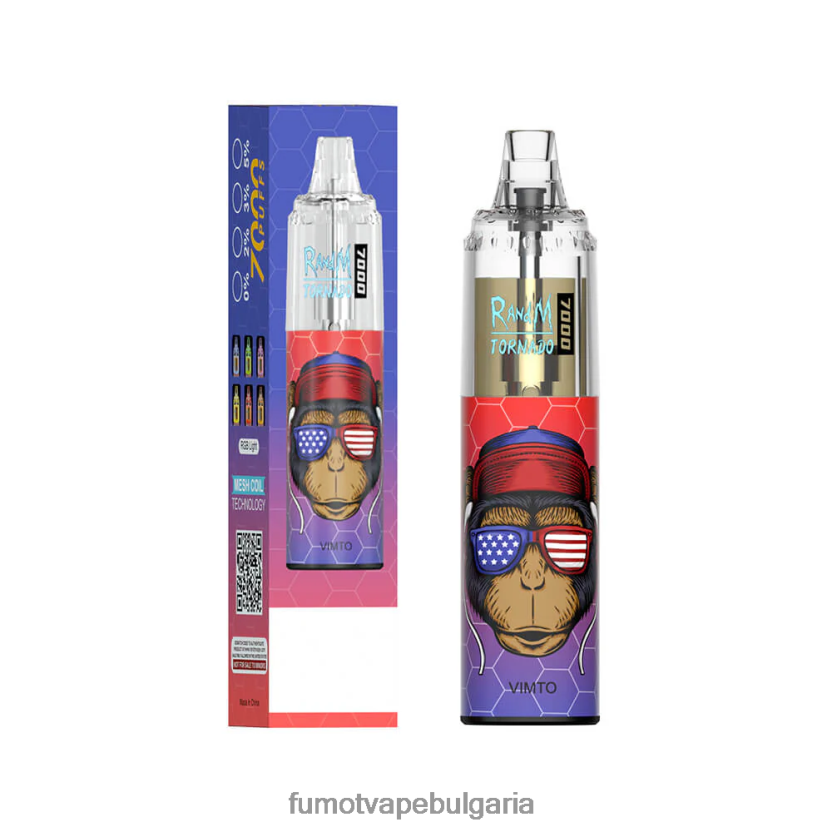 Fumot Factory - Fumot Tornado 14 ml (1 брой) 7000 вейп писалка за еднократна употреба кисела ябълка JXTHRV97