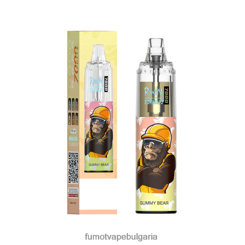 Fumot Factory - Fumot Tornado 14 ml (1 брой) 7000 вейп писалка за еднократна употреба кисела ябълка JXTHRV97