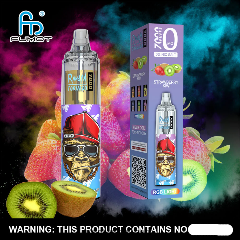 Fumot Shop - Fumot Tornado 7000 писалка за еднократна употреба 0% - 14 ml (1 брой) тигрова кръв JXTHRV544