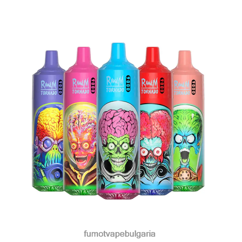 Fumot Vape Online Shop - Fumot Tornado 9000 писалка за вейп за еднократна употреба - 18 ml (1 брой) бонбони дъга JXTHRV6