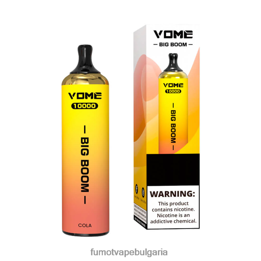 Fumot Vape Bulgaria - Fumot Vome Big Boom вейп писалка за еднократна употреба 10000 - 20 мл (1 брой) син раз лед JXTHRV441