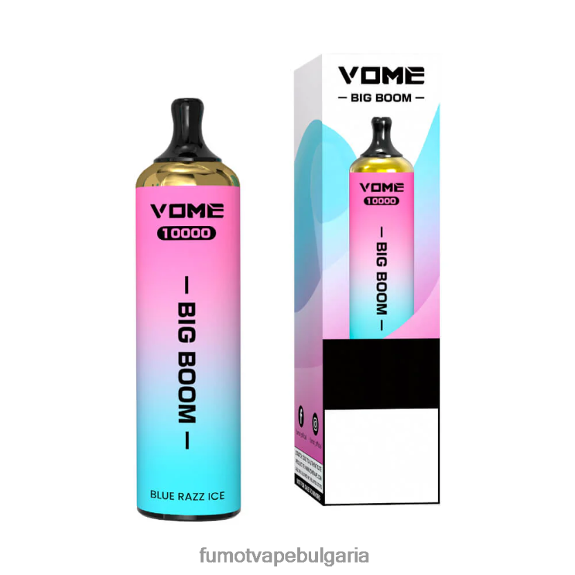 Fumot Vape Flavors - Fumot Vome Big Boom вейп писалка за еднократна употреба 10000 - 20 мл (1 брой) гроздов JXTHRV438