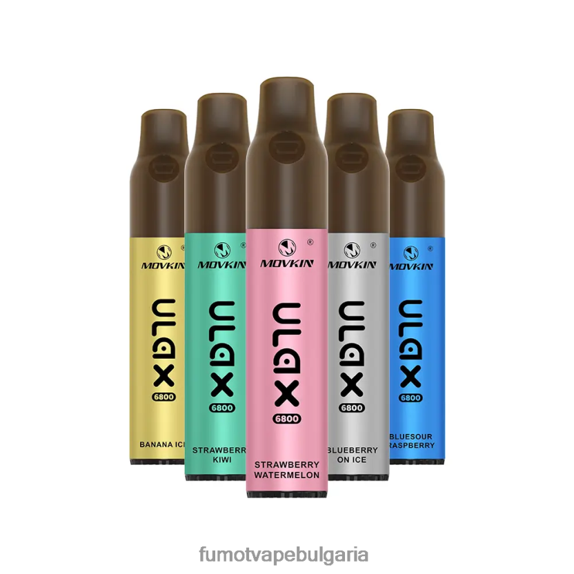 Fumot Vape Flavors - Fumot Movkin Ulax 6800 вейп за еднократна употреба, керамична намотка - 8 мл (1 брой) боровинкова дъвка JXTHRV318